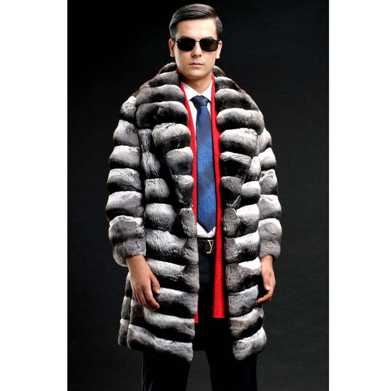 Thumbnail: Zebra Sovereign – Imperial Artificial Mink Fur Overcoat