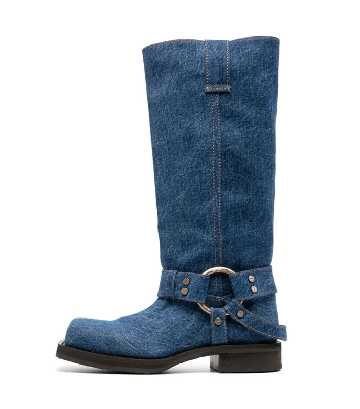 Step into the future of fashion with BC Style & Crafts Women's 2023 Denim Boots. Elevate your style and stay on-trend. Shop now for a chic look ahead!