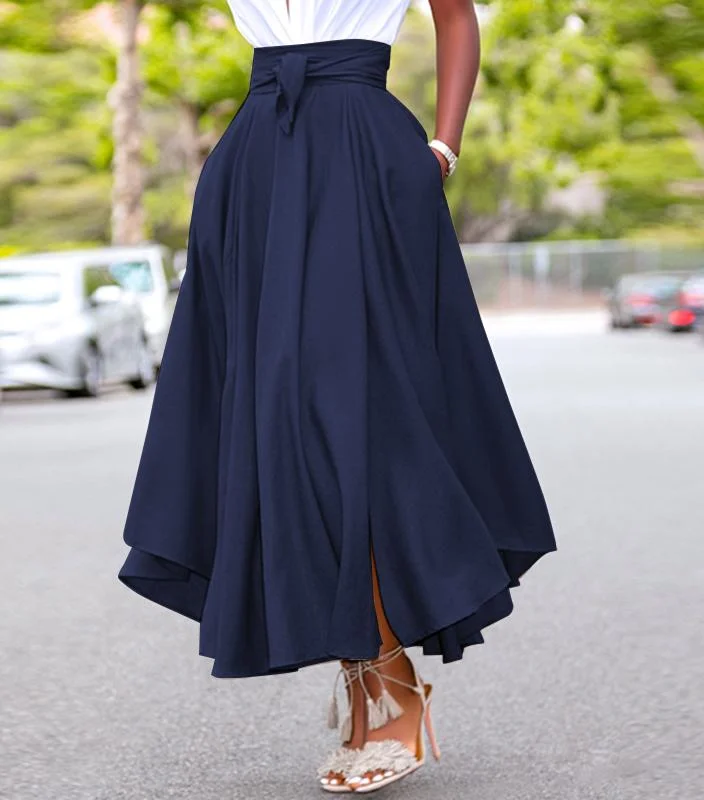 Timeless Elegance: Vintage Zipper Long Maxi Skirt – Unleash Your Inner Fashionista with This Retro-inspired Wardrobe Staple