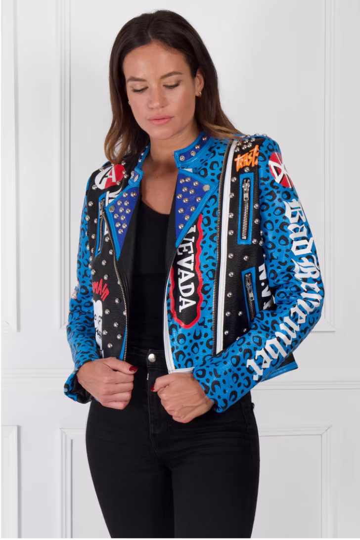 Blue Street Chic Rivet Jacket
