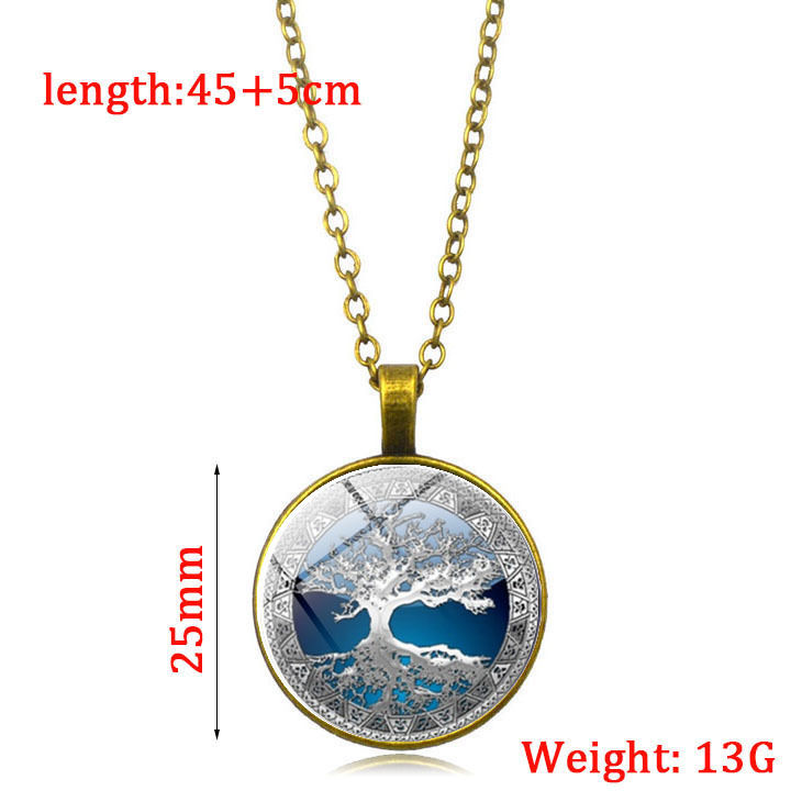 Thumbnail: Tree of Life Gemstone Pendant Necklace