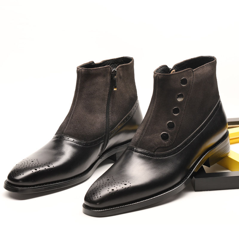 Thumbnail: Imperial Sovereign – Burnished Italian Rivet Chelsea Boots