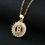 Thumbnail: Copper Inlaid Cubic Zircon 26-Letter Female Necklace