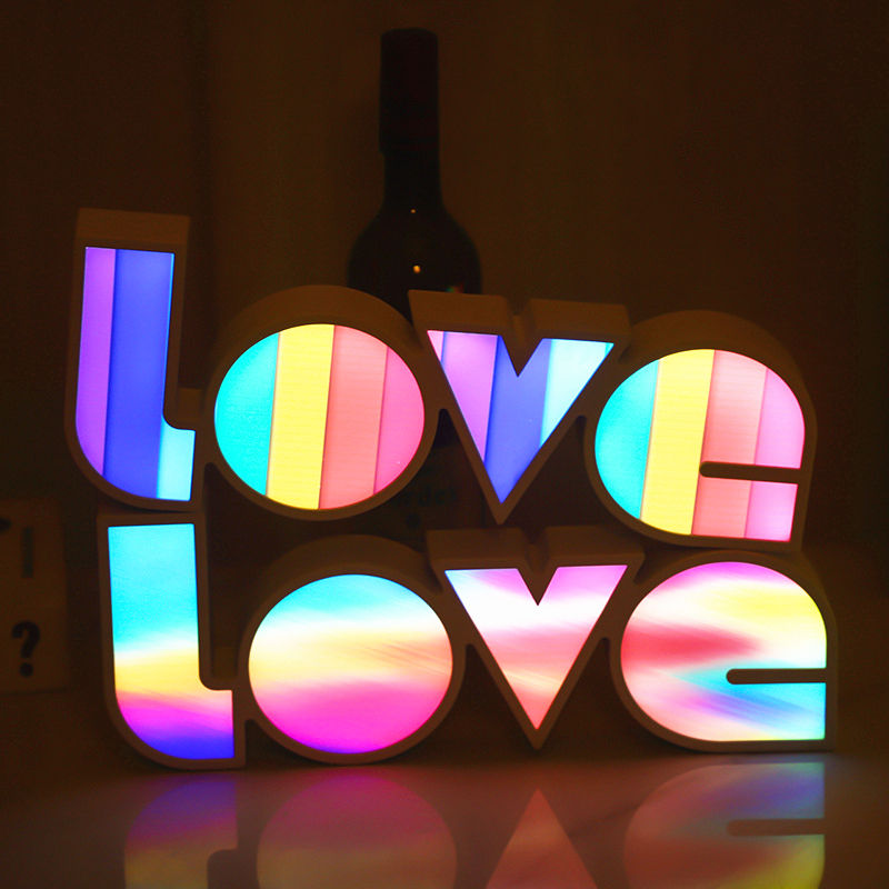 Thumbnail: LED LOVE Rainbow Lamp
