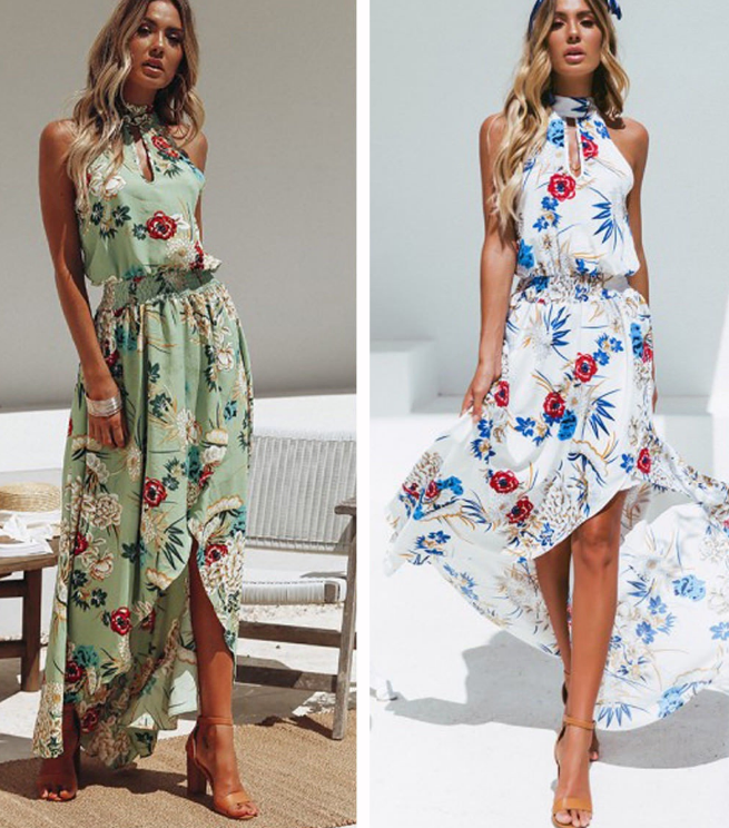 Flowy florals, free spirit vibes! The Bohemian Bloom Summer Dress is a breezy, colorful dress perfect for your summer adventures.