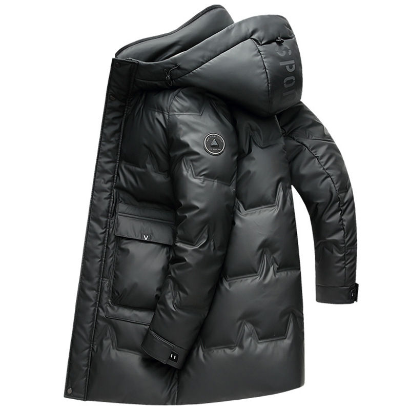 Thumbnail: The Urban Sovereign – Urban Elegance Hooded Down Jacket