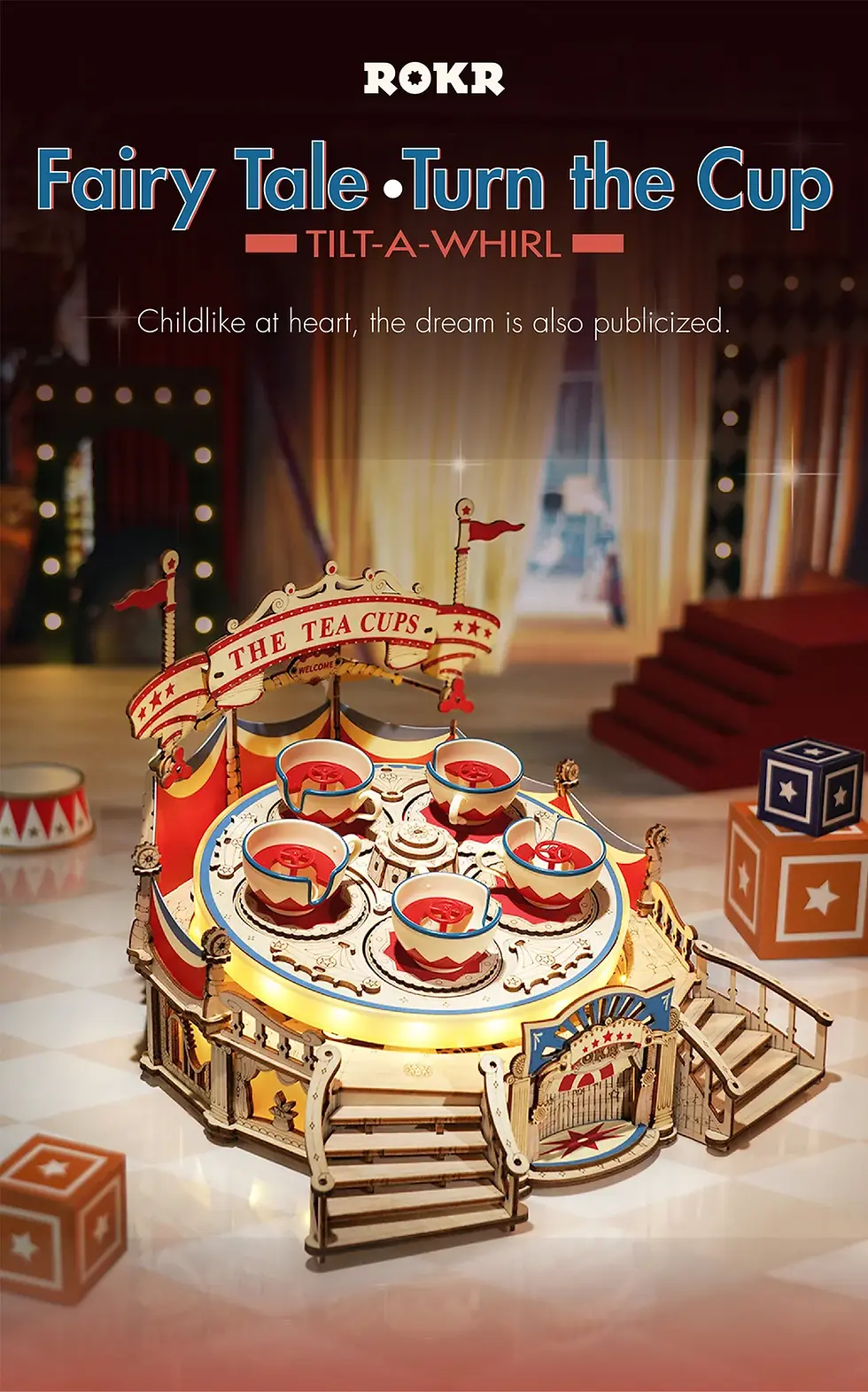Thumbnail: Rokr Tilt-A-Whirl DIY Music Box Building Kit