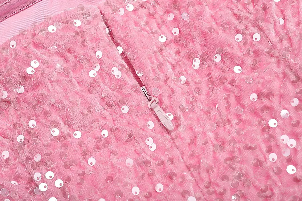 Thumbnail: Strapless Sequin Bow Split Evening Dress