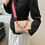 Thumbnail: Elegant Straw Square Bag with Acrylic Chain
