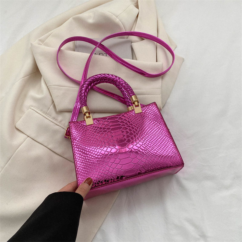 Thumbnail: PU Leather Horizontal Square Bag