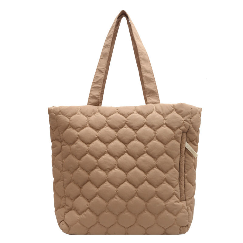Thumbnail: RhombusMatrix – Cotton-Padded Tote Bag