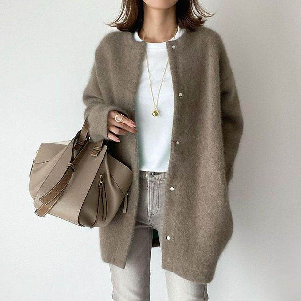 Thumbnail: Soft Knitted Cardigan Coat