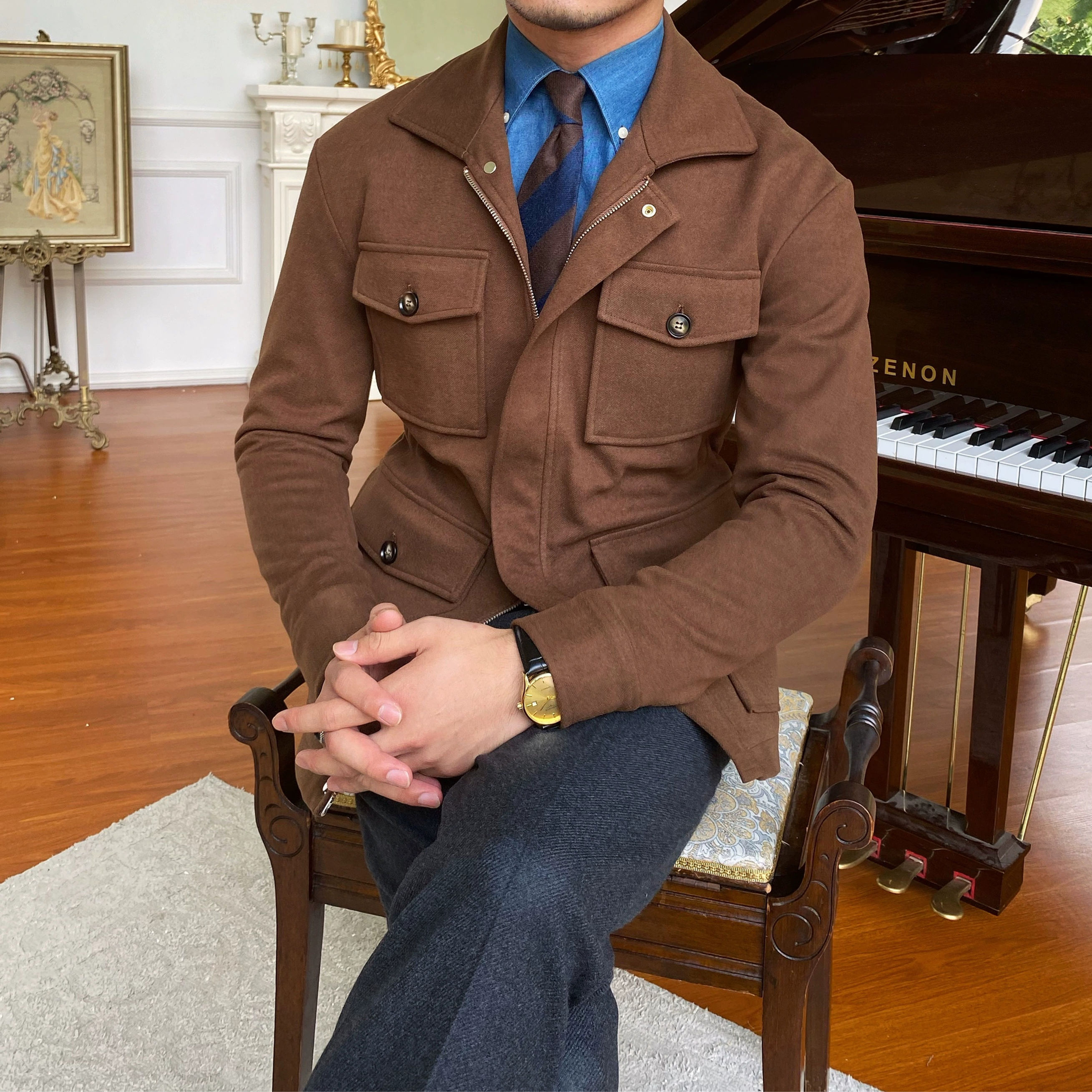 Classic Retro Slim Fit Jacket