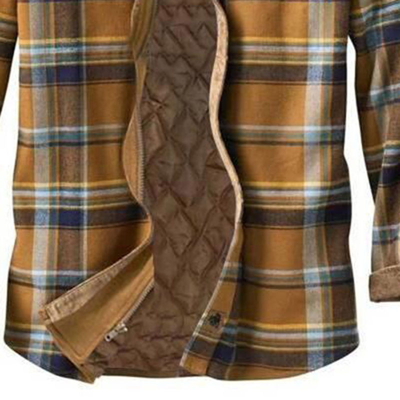Thumbnail: Lattice Sovereign – Thickened Check Pattern Hooded Jacket