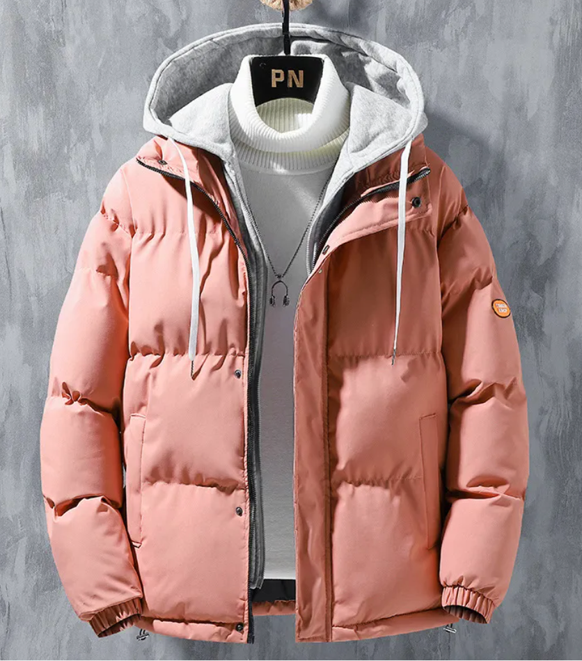 Winter Ready: Men's Fashion Hooded Jacket - Windproof & Thickened