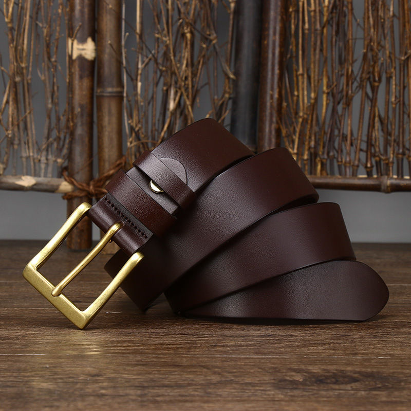 Thumbnail: HeritageGrain – First Layer Cowhide Performance Pin Belt