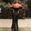 Thumbnail: Off Shoulder Bead Stitch Evening Dresses