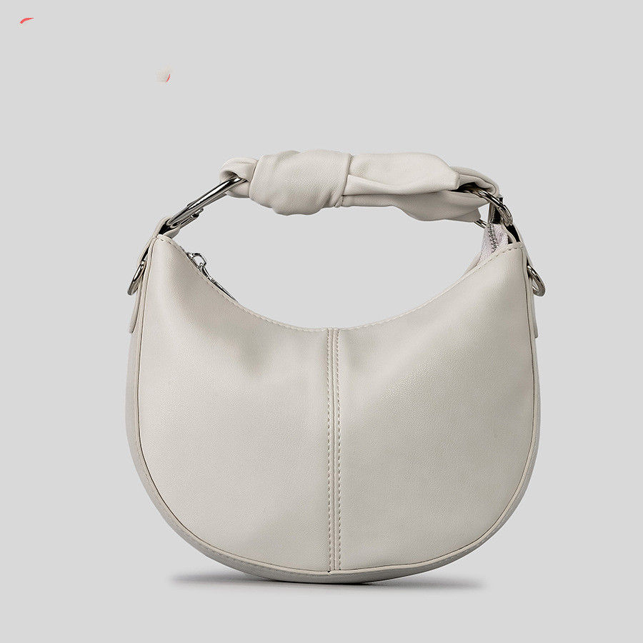 Thumbnail: Minimalist Soft Knotted Oval Handbag