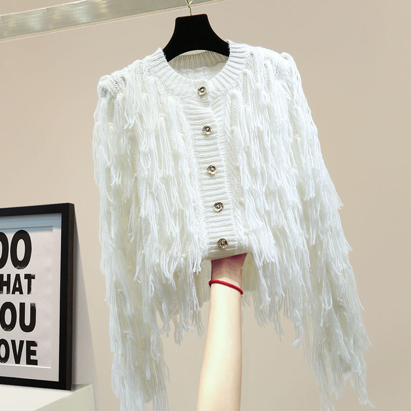 Thumbnail: Long-Sleeved Wool Cardigan