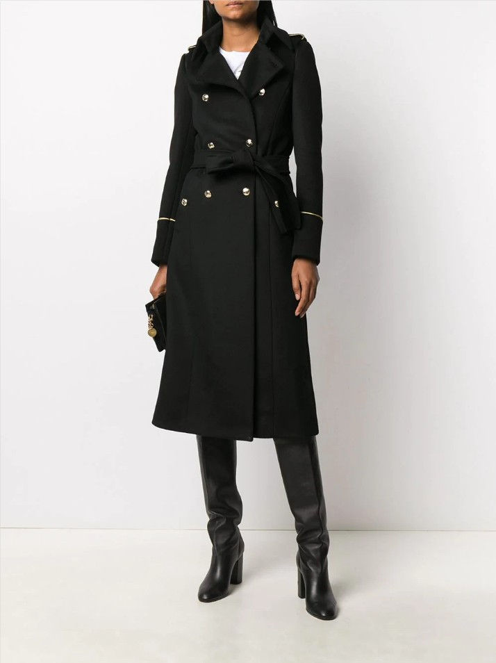 Thumbnail: Slim Wool Coat with Back Slit