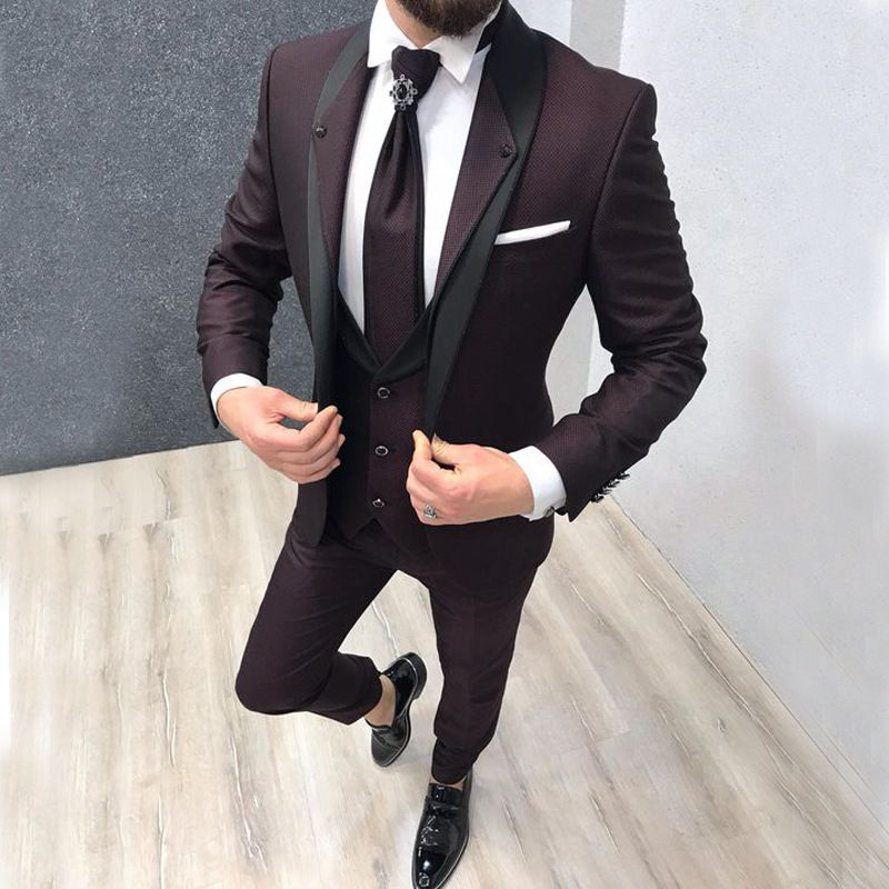 Thumbnail: Men's Three Piece Groom Suit
