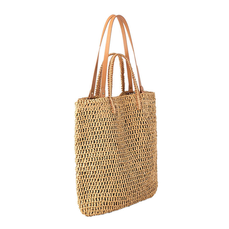 Thumbnail: Summer-Chic Double-Strap Straw Tote