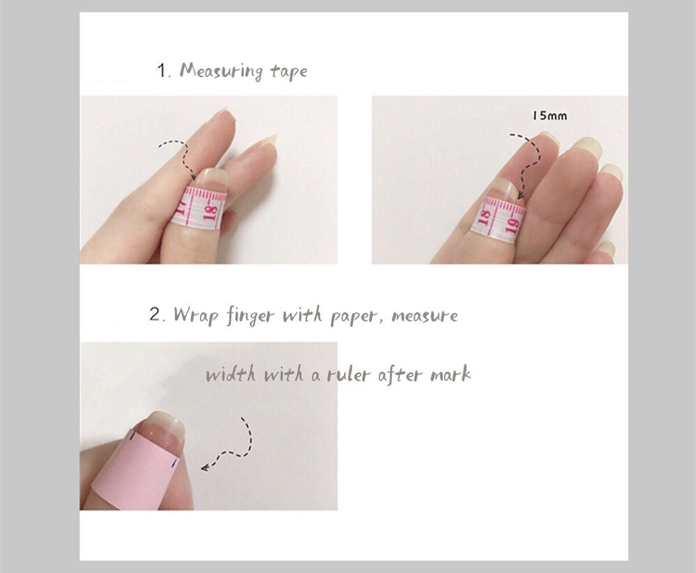 Thumbnail: Hand-Painted Hearts & Shells Nail Set