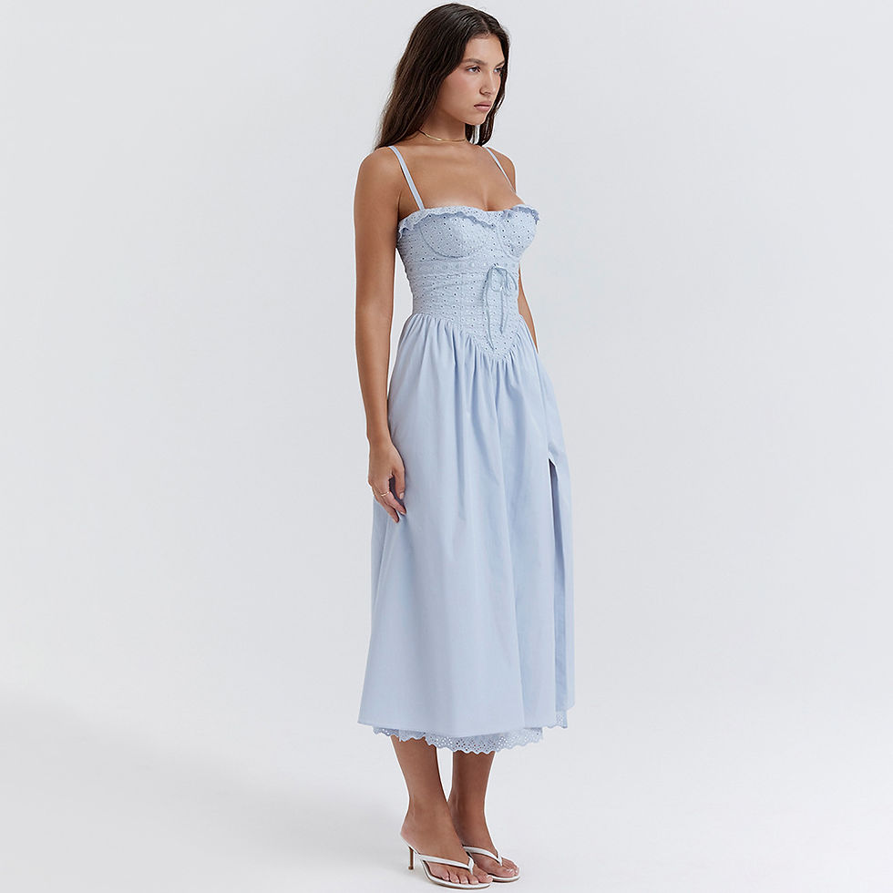 Thumbnail: Crochet Spaghetti Strap Summer Dress