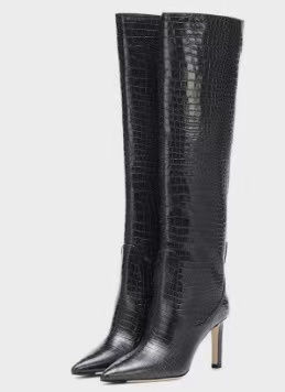 Thumbnail: The Neon Narrative – Fluorescent Leather Sleeve Stiletto Boots