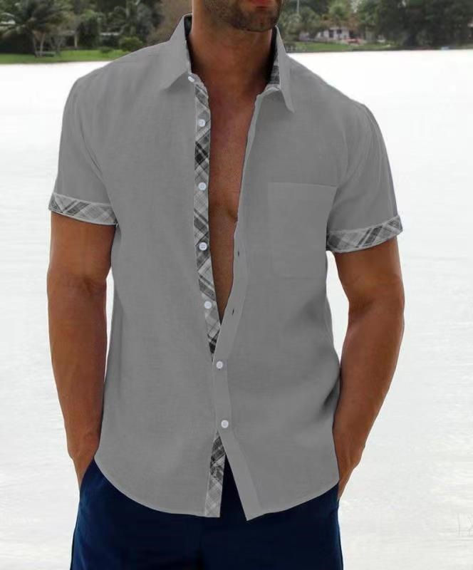 Thumbnail: Color Block Short Sleeve Shirt