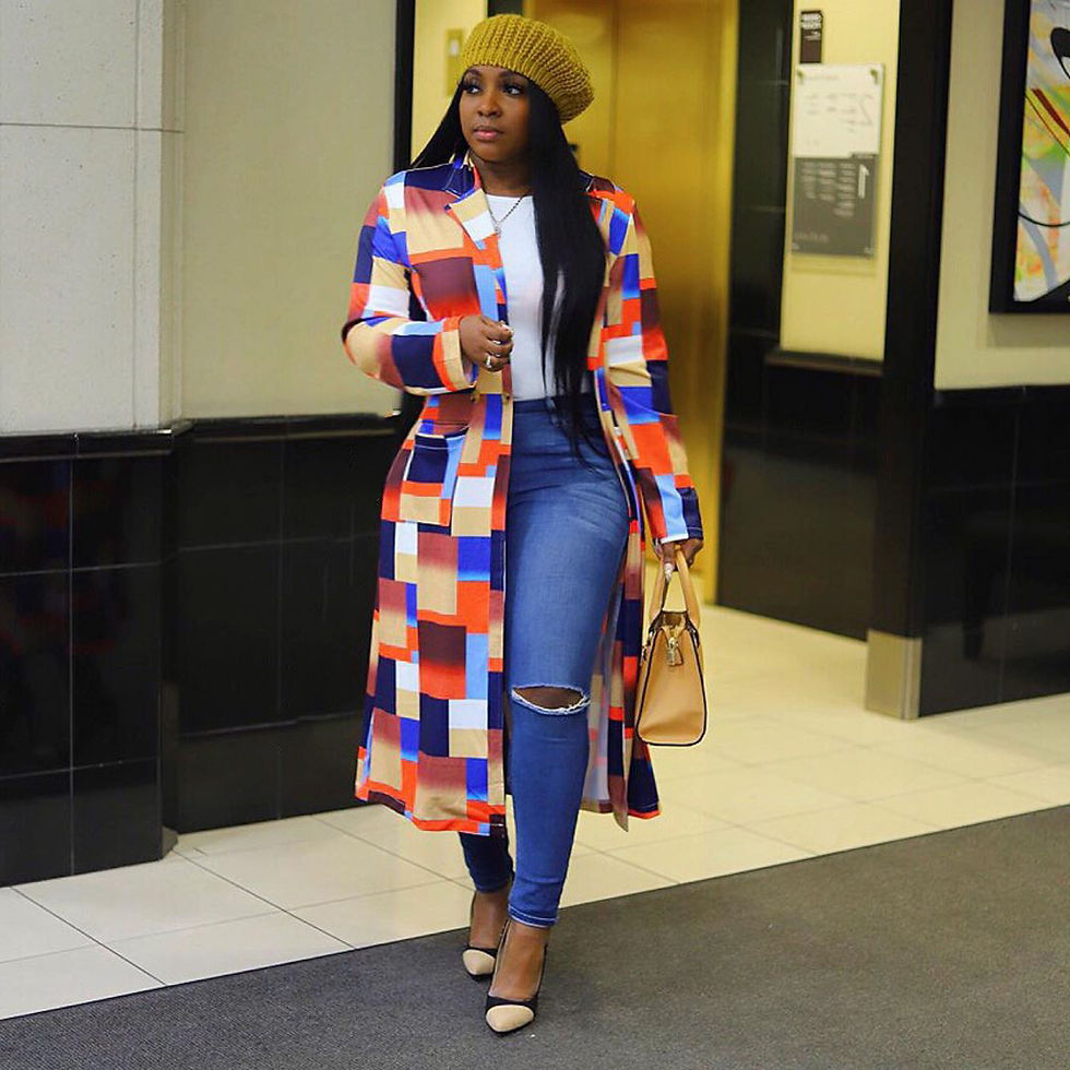 Thumbnail: Geometric Pattern Long Coat