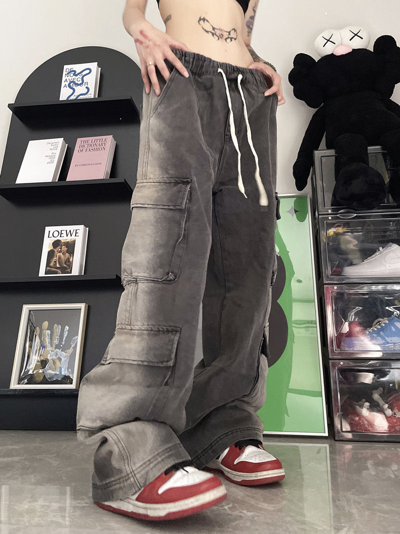 Thumbnail: VintageUtility – Artisan High-Rise Statuesque Multi-Pocket Denims