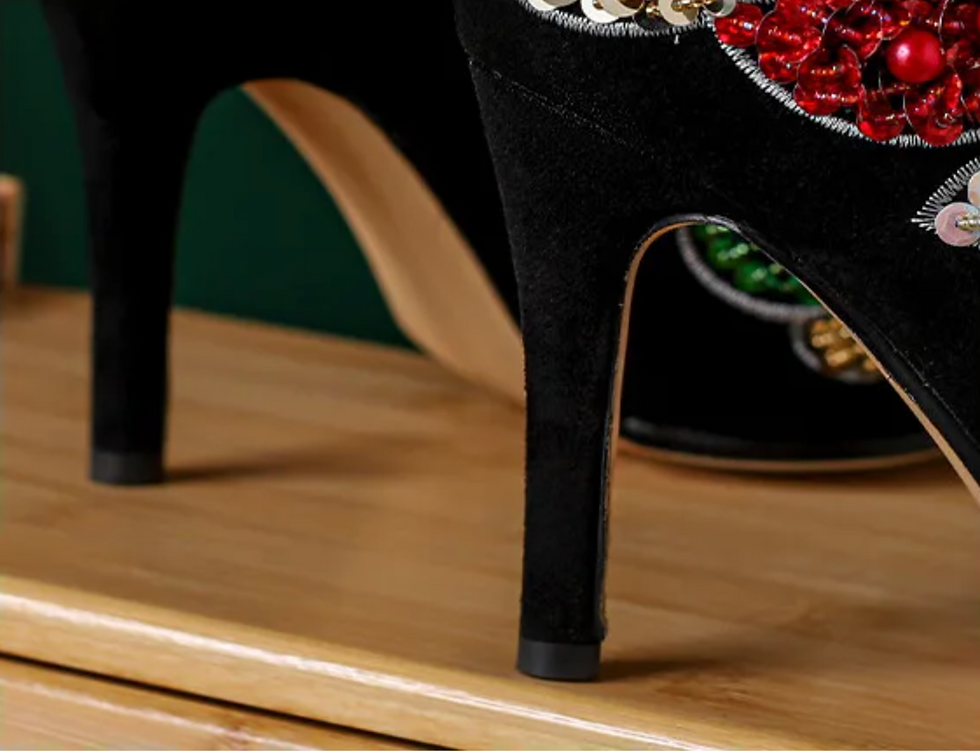 Thumbnail: The Retro Blossom – Ethnic Leather Ankle Boots