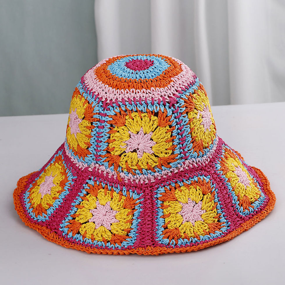 Thumbnail: Bohemian Knit Summer Hat