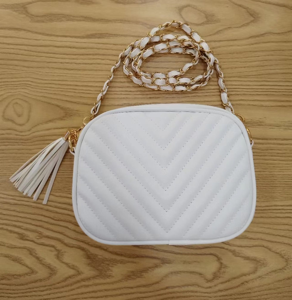 Thumbnail: Embroidered Crossbody Chain Bag