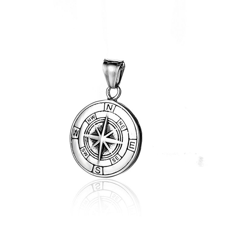 Thumbnail: HeritageNavigator – Titanium Steel Compass Performance Pendant