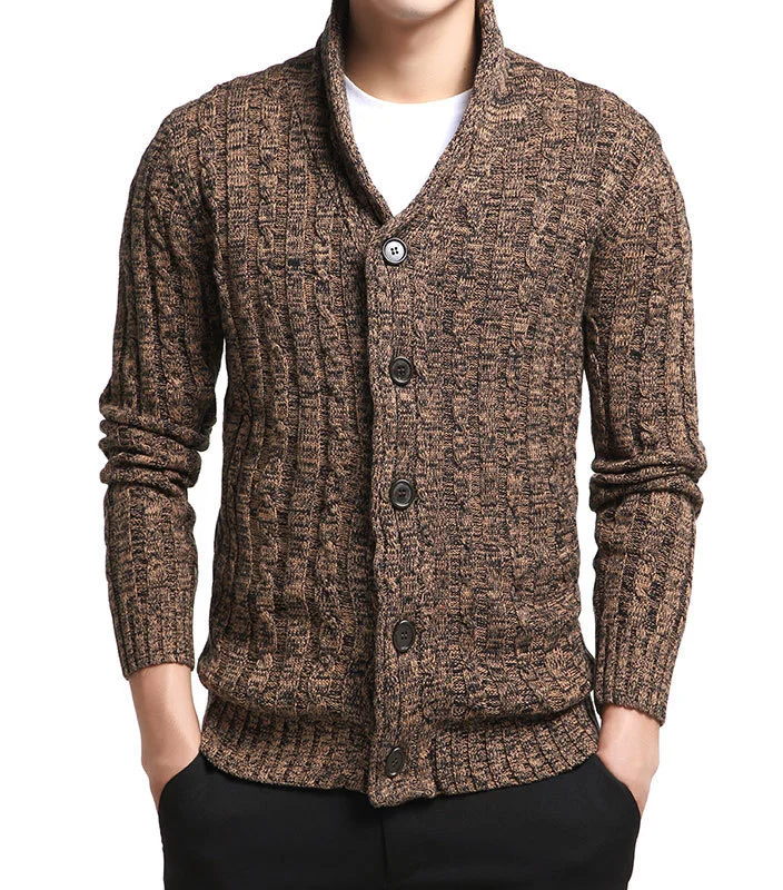 Lightweight Knit Cotton Cardigan: A Versatile Layering Piece for Men