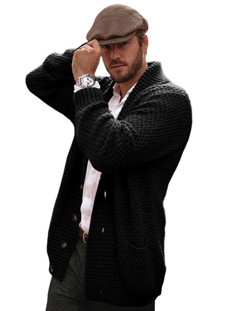 Thumbnail: Imperial Kinetic – Cable-Knit Lapel Cardigan