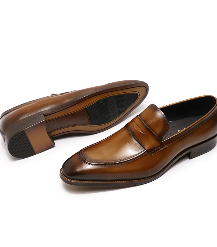 Handmade Classic Italian Leather Shoes - Step out in style with these meticulously crafted Italian leather shoes, designed for timeless elegance and lasting comfort