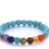 Thumbnail: Blue Turquoise Chakra Bracelet