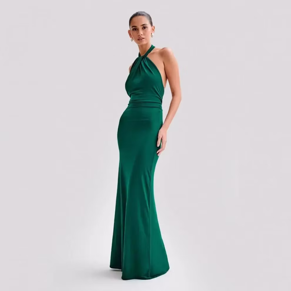 Bodycon Halter Maxi Dress