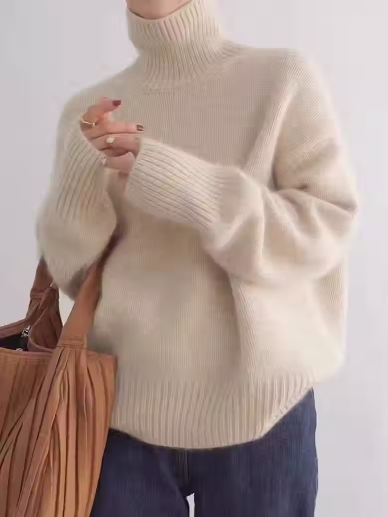 Thick Cashmere Turtleneck Sweater