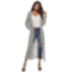 L’Éminence Grise – Sculpted V-Neck Maxi Cardigan