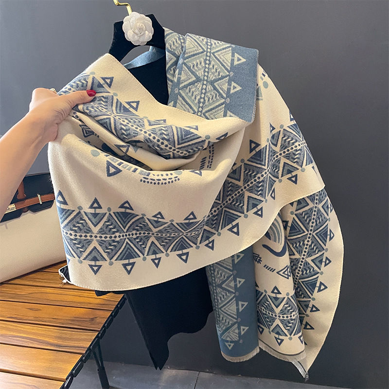 Thumbnail: Jacquard Imitation Cashmere Scarf