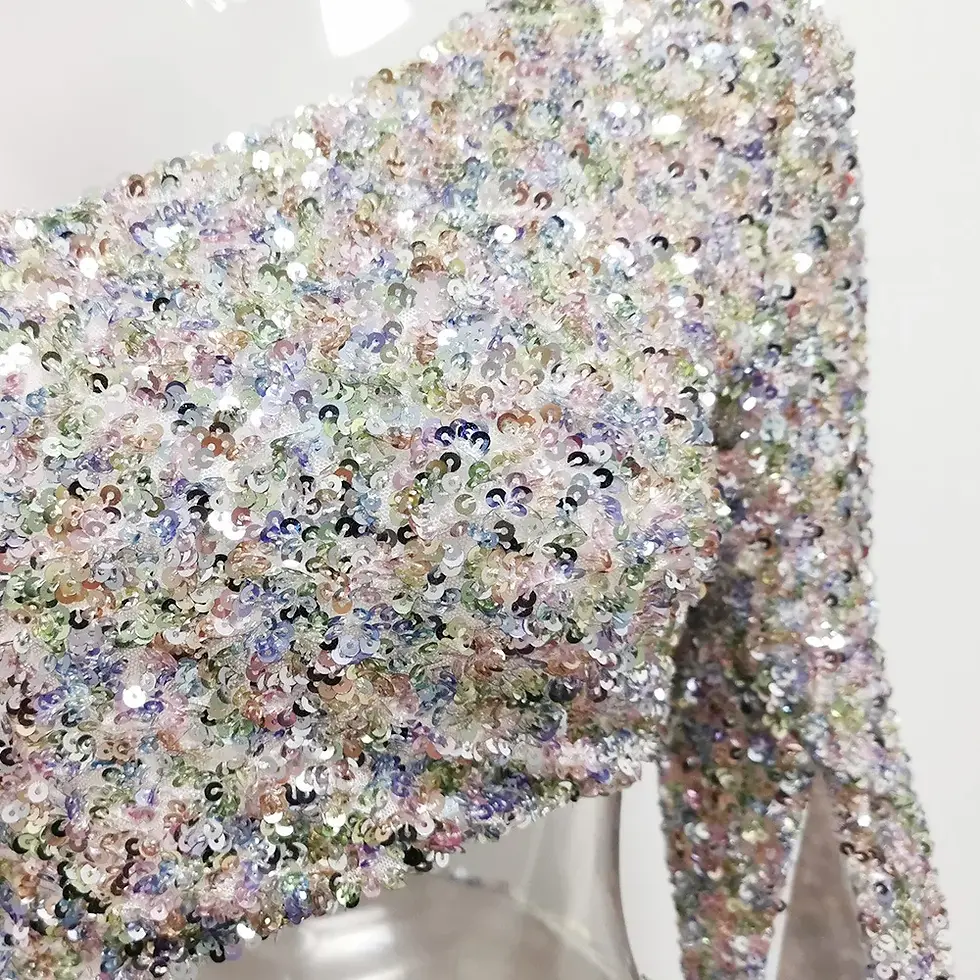 Thumbnail: Sequin Hollow-out Prom Dress