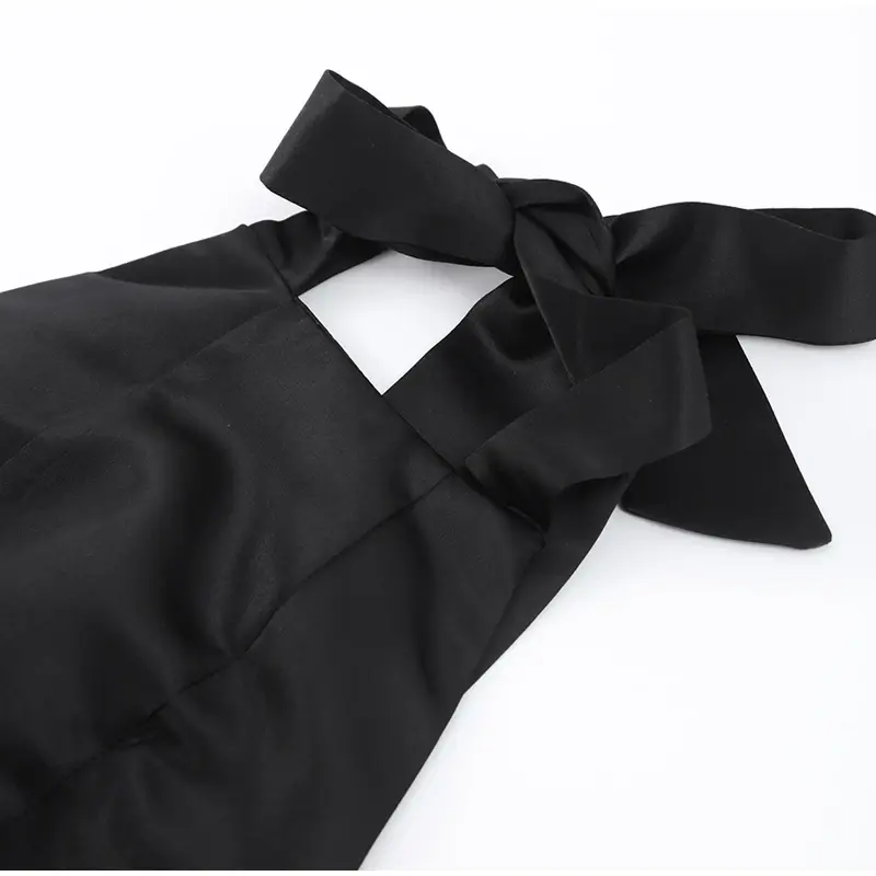 Thumbnail: Halter Neck Sleeveless Cocktail Dress