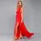 Thumbnail: Ethereal Deep-V Chiffon Maxi