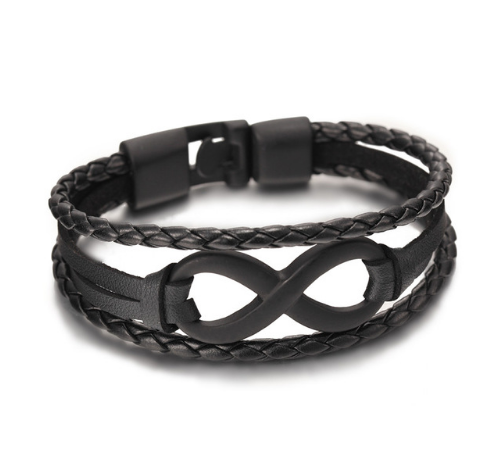 Thumbnail: Leather Figure 8 Bracelet