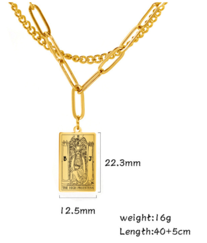 Thumbnail: Zodiac Tarot Pendant Necklace