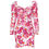 Thumbnail: Chic Street-Style Ruffled Pink Floral Print Dress